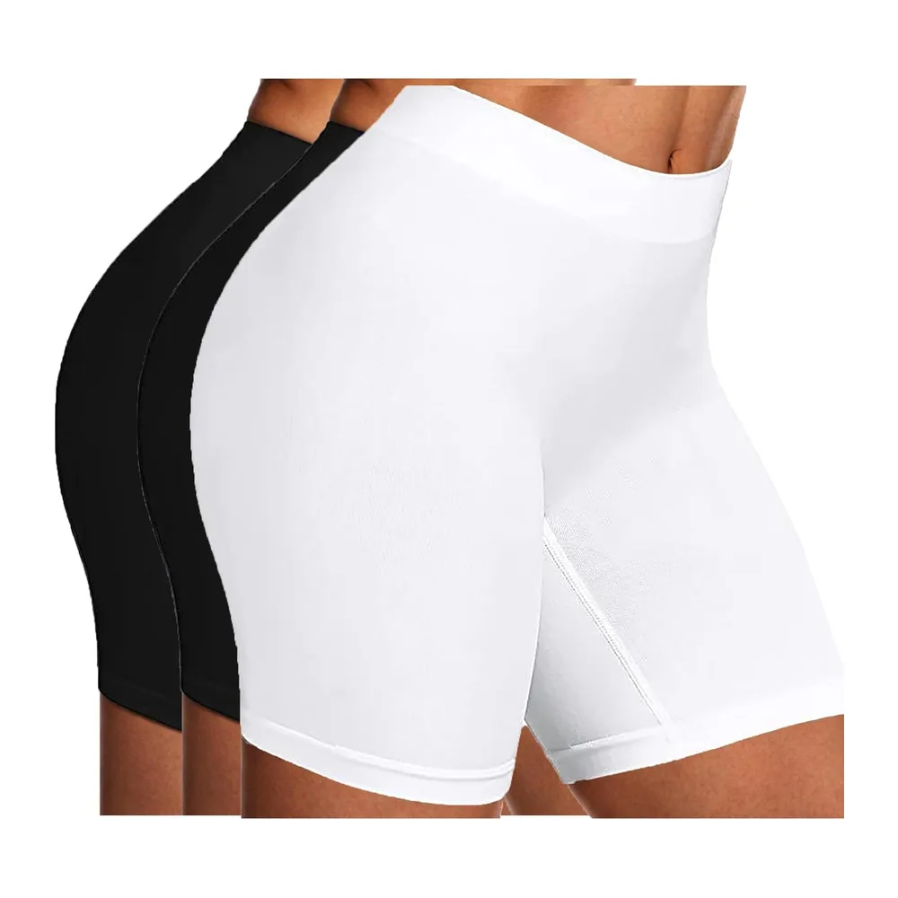Set of 3 Seamless Flat Tummy Shorts Breathable — I45# Lot de 3 Shorty Gainant