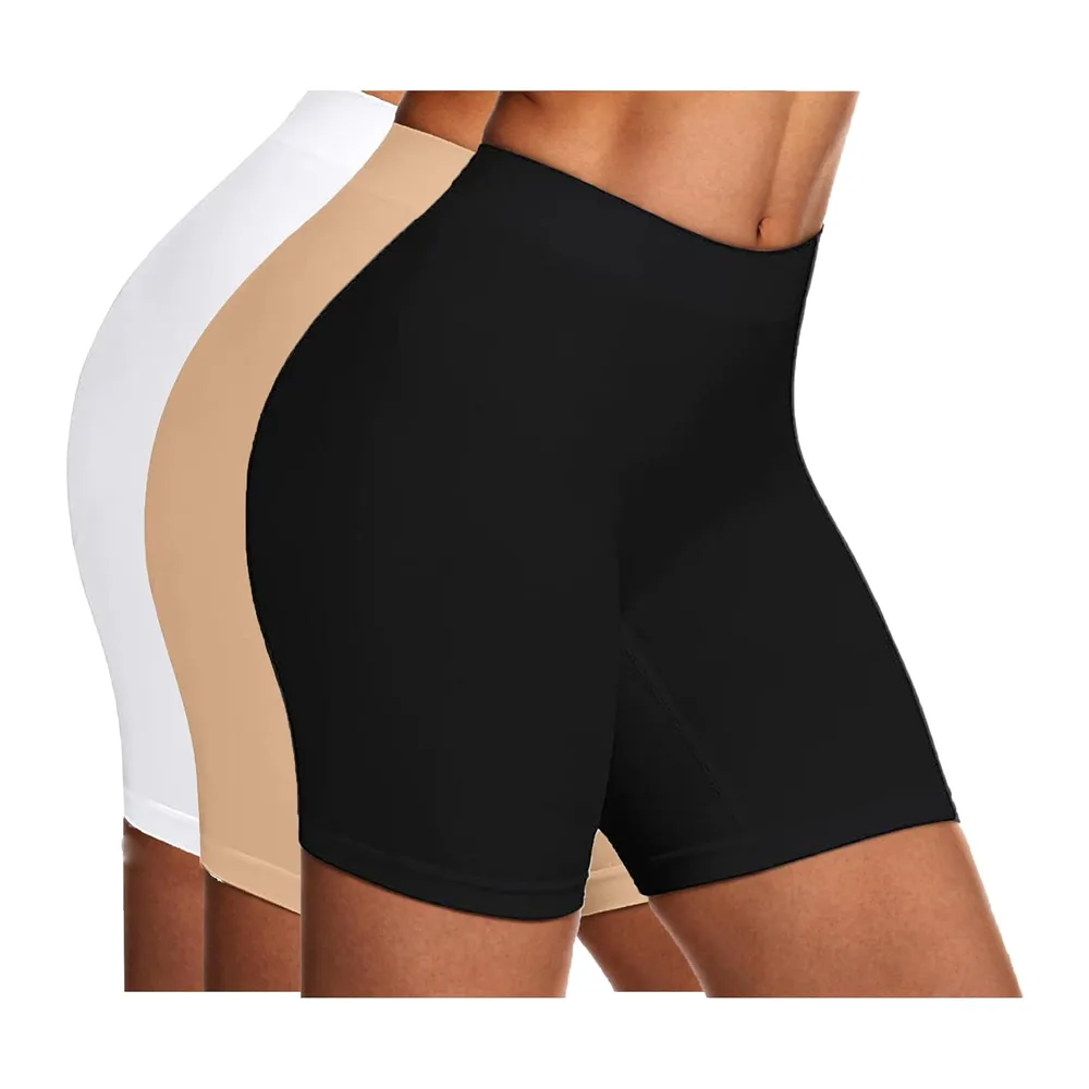 Set of 3 Seamless Flat Tummy Shorts Breathable — F30# Lot de 3 Shorty Gainant