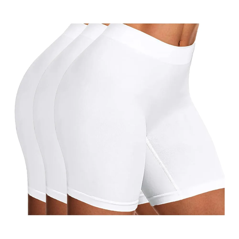 Set of 3 Seamless Flat Tummy Shorts Breathable — A05# Lot de 3 Shorty Gainant