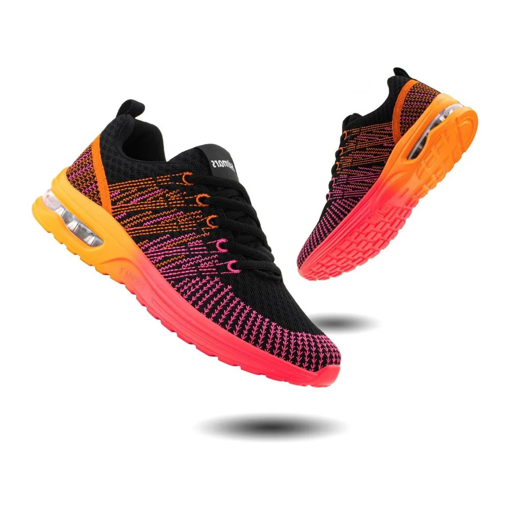Basket Chaussures de Course Sneakers Chaussures de Running Respirant Basket — N2 Orange