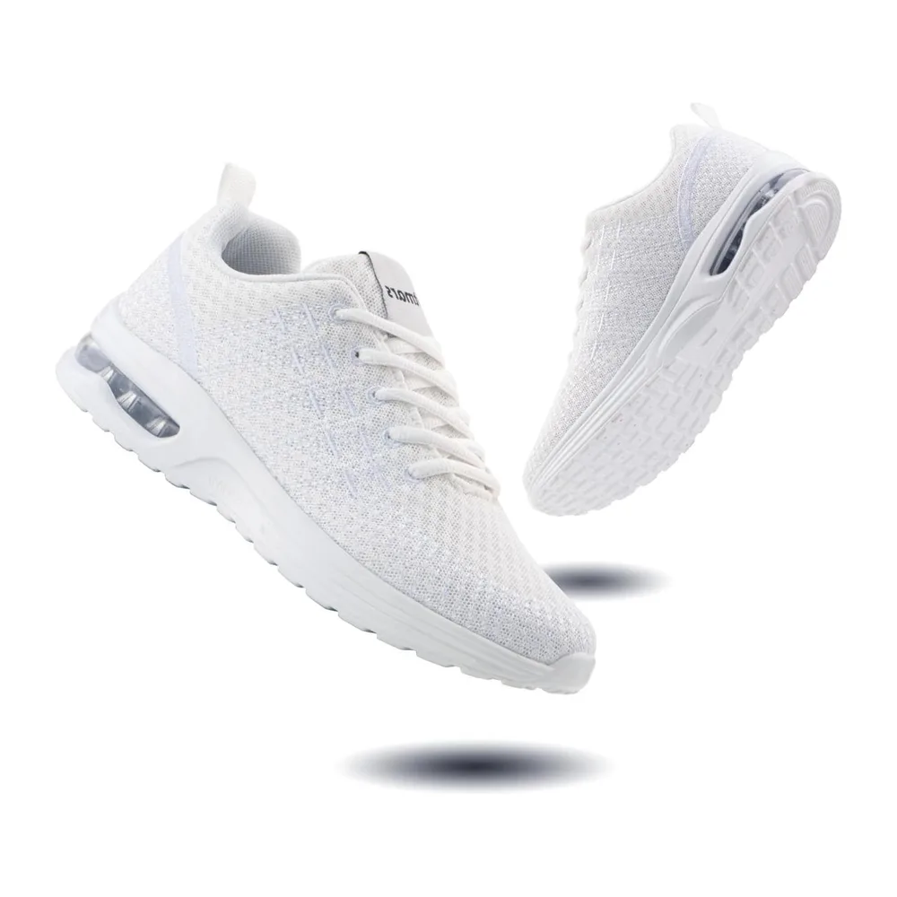 Basket Chaussures de Course Sneakers Chaussures de Running Respirant Basket de — N2 Blanc