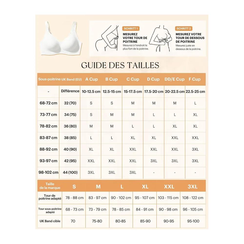 Soutien-Gorge sans Armature sans Couture avec Coussinets — Blanc