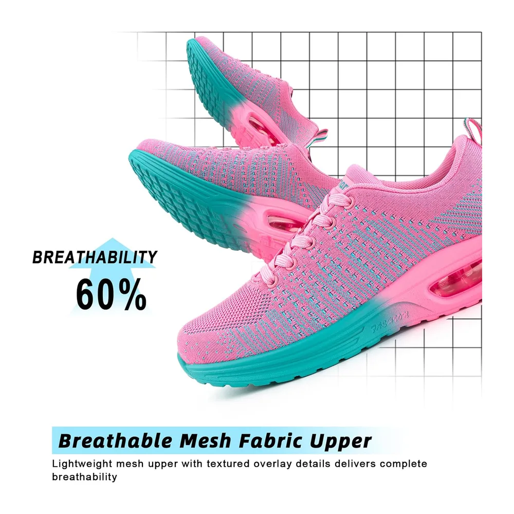 Basket Chaussure Running Chaussures de Sport Sneakers Running — Chaussure Running Rose E