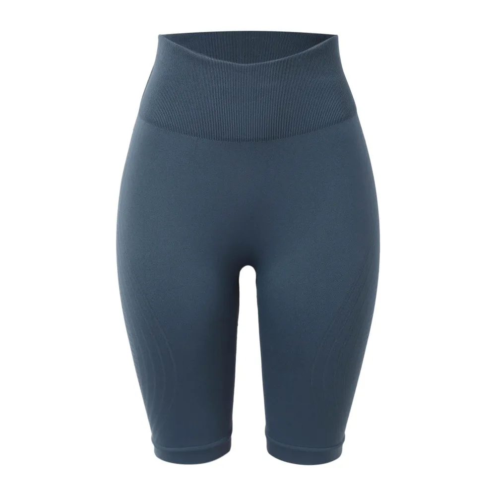 3D Anti Cellulite Leggings Shorts Sports Shorts Sports Shorts Yoga High — Bleu Foncé #1