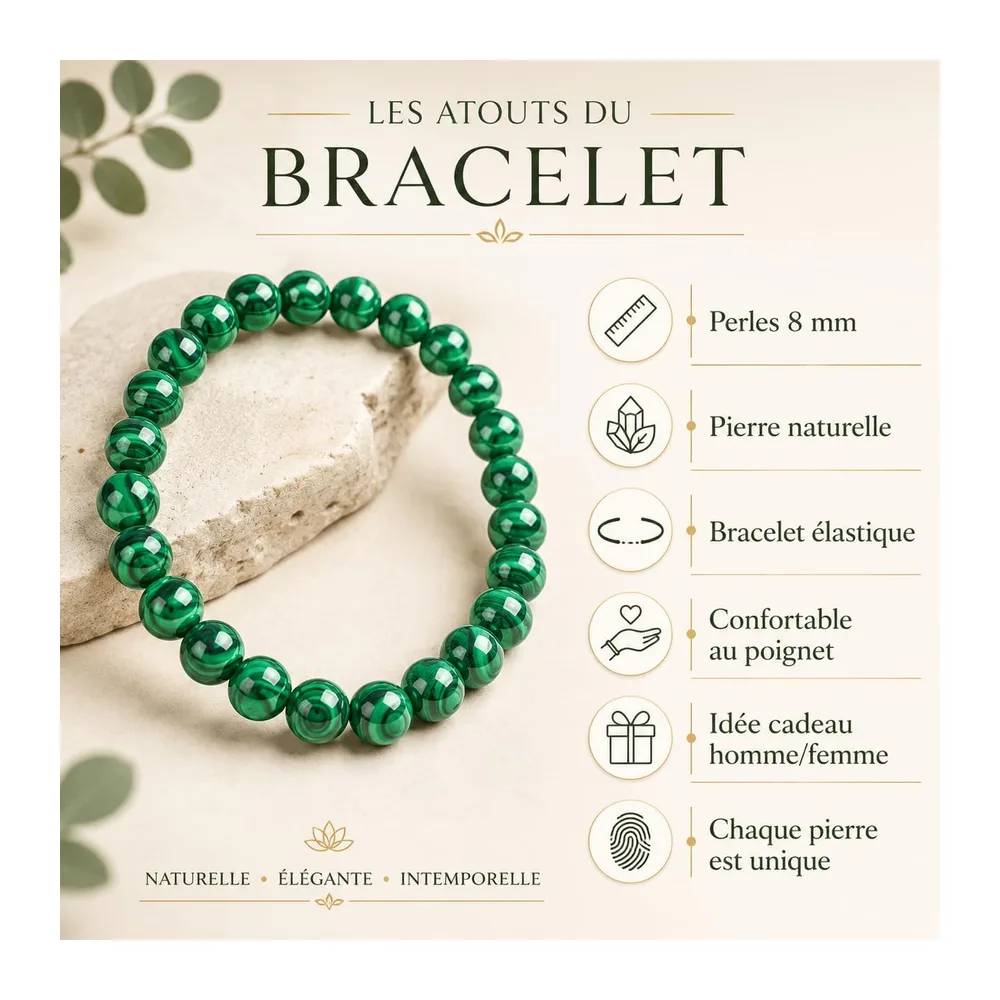 Bracelet Malachite