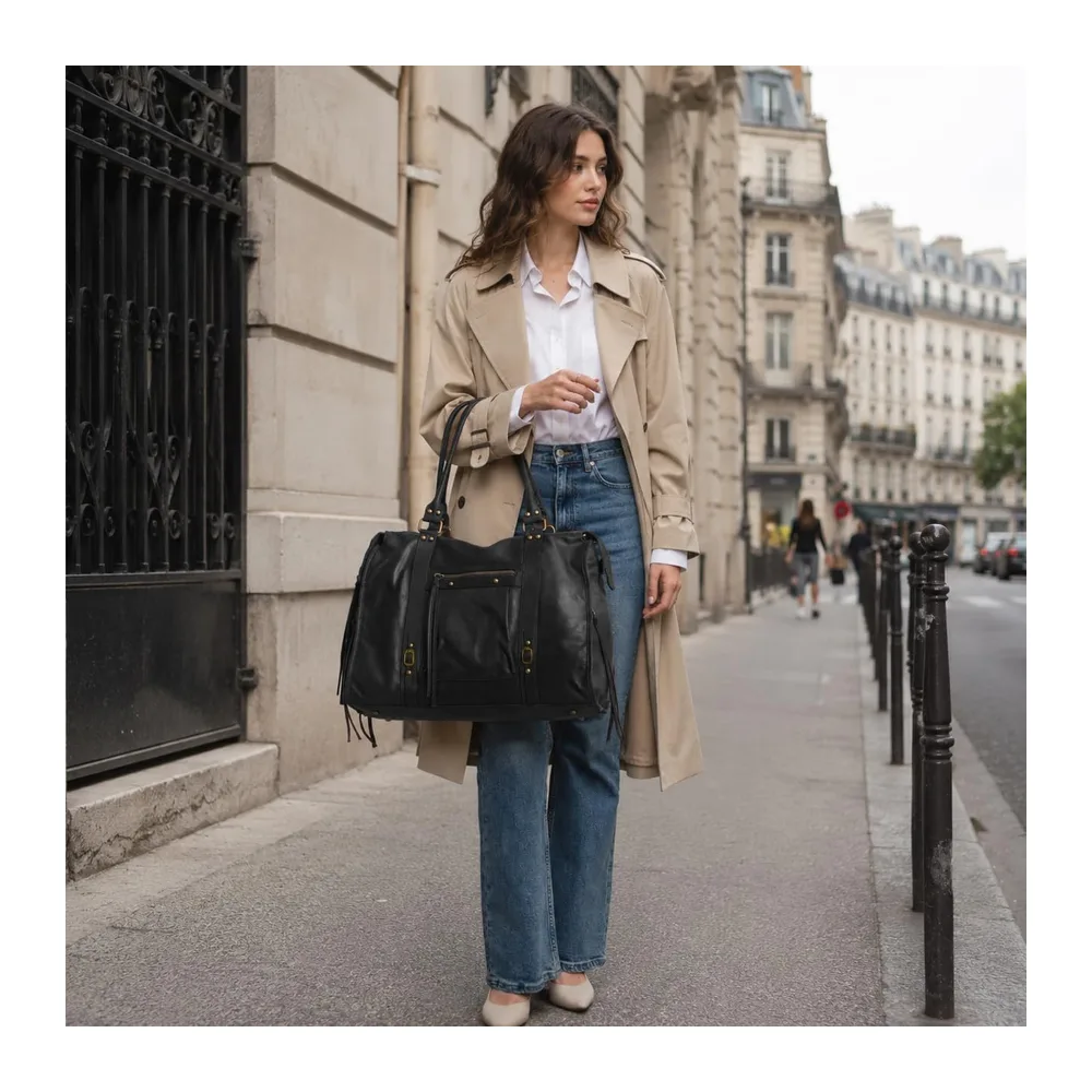 Grand Sac à Main Cabas Fourre-Tout Daim Suède
