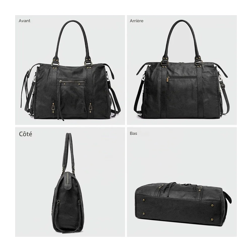 Grand Sac à Main Cabas Fourre-Tout Daim Suède