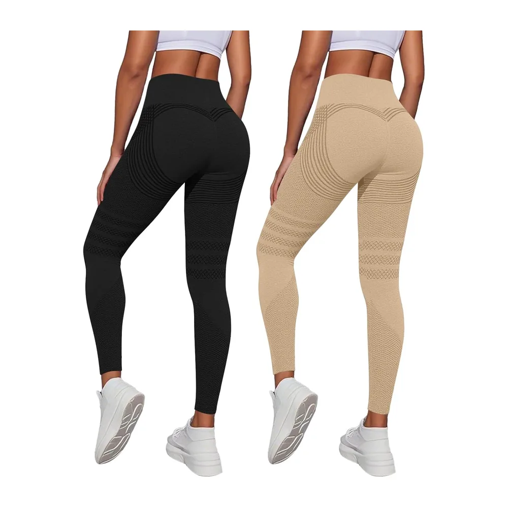2026 Anti-Cellulite Leggings, 3D Anti-Cellulite Leggings, Lipoedeme — E-noir + Beige