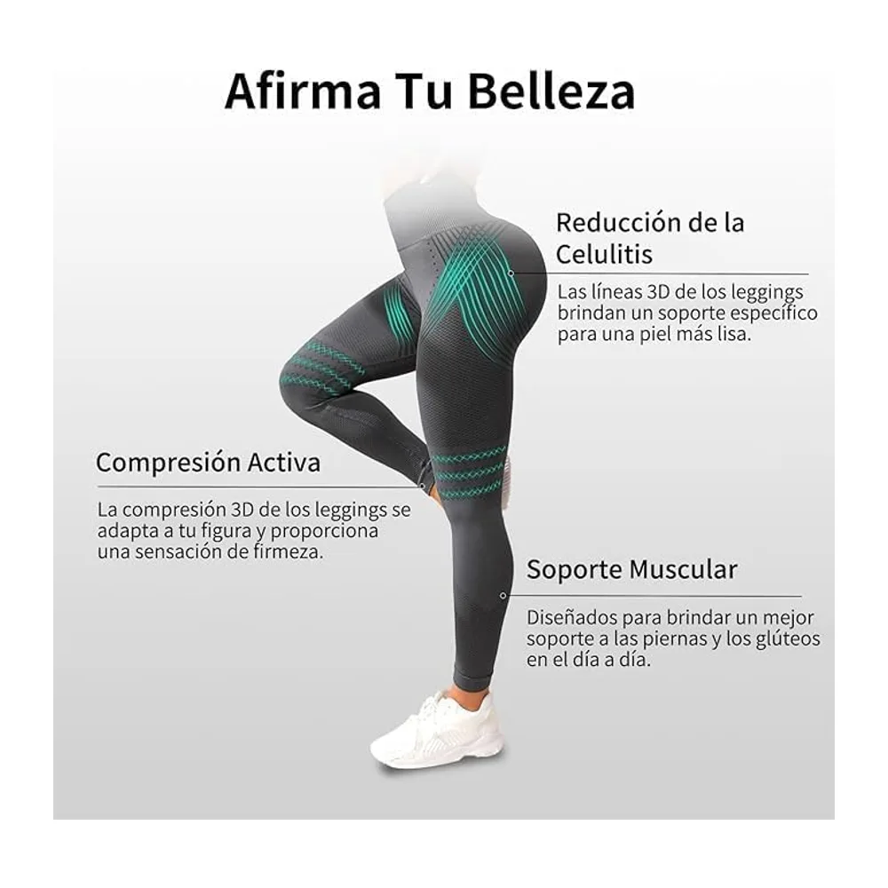 2026 Anti-Cellulite Leggings, 3D Anti-Cellulite Leggings, Lipoedeme — E-gris + Gris Foncé