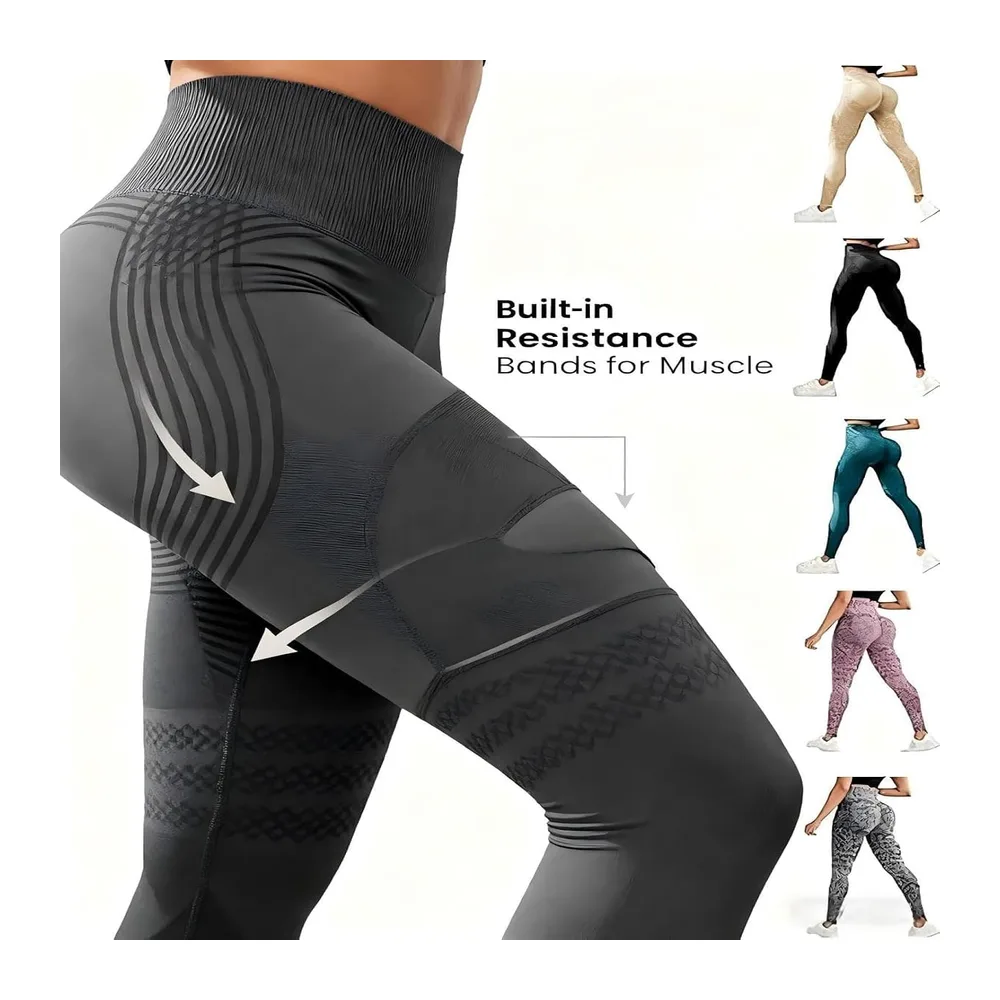 2026 Anti-Cellulite Leggings, 3D Anti-Cellulite Leggings, Lipoedeme — E-gris + Gris Foncé