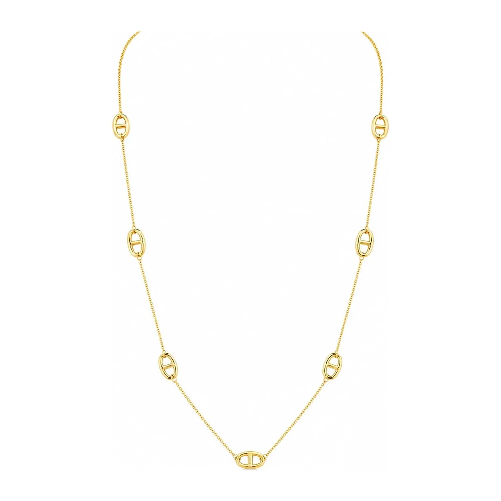SAPHY Navy Chain Necklace