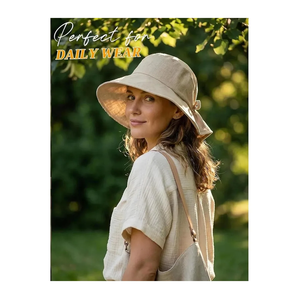 Anti UV Chapeau de Soleil avec Large Bord, Imperméable Séchage Rapide Respirante été