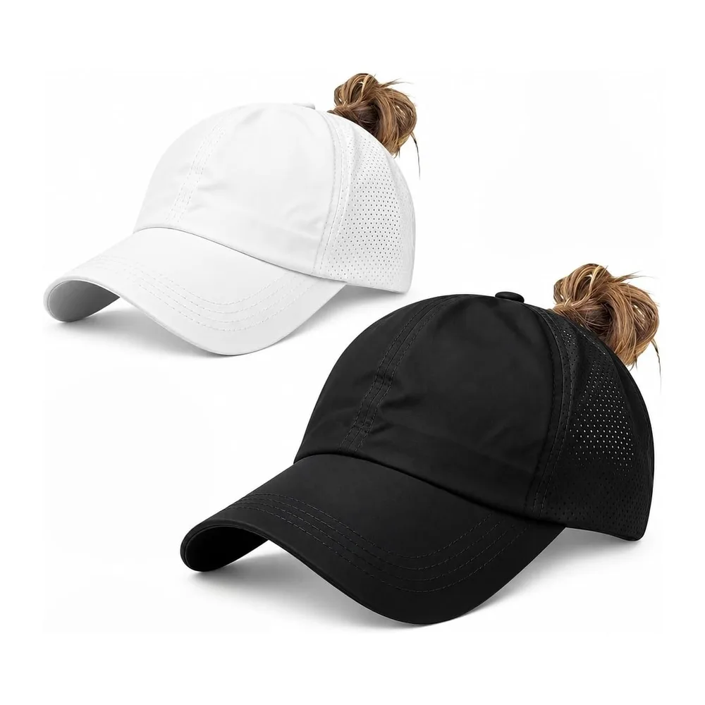 Adjustable Mesh Ponytail Baseball Cap Sports Hat