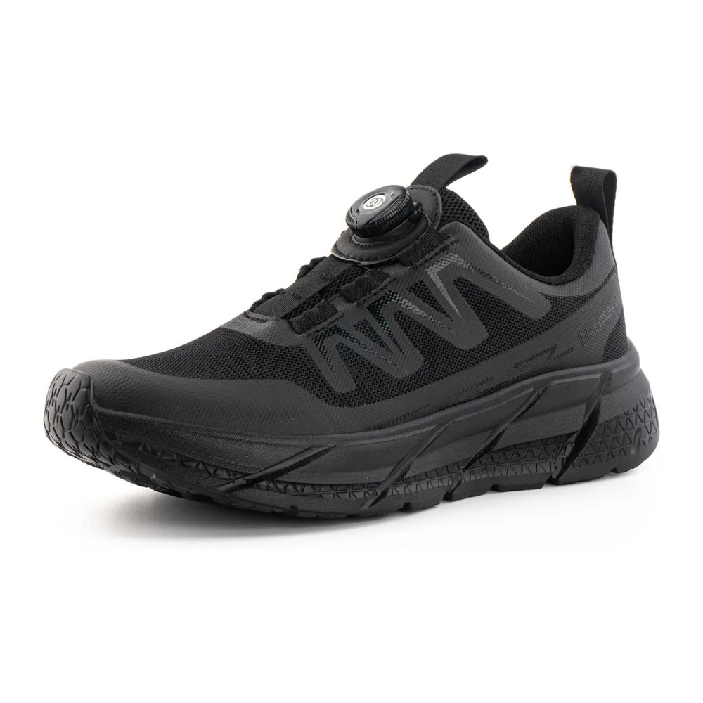 Shoes Basketball Running Sneakers Laces Self-Locking — N834 Noir