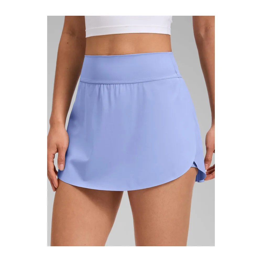 High Waist Side Slit Tennis Skirt — Pourpre Pervenche