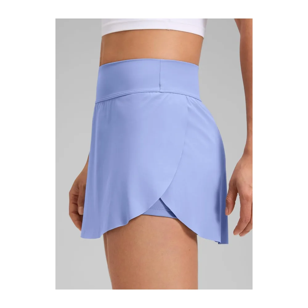 High Waist Side Slit Tennis Skirt — Pourpre Pervenche