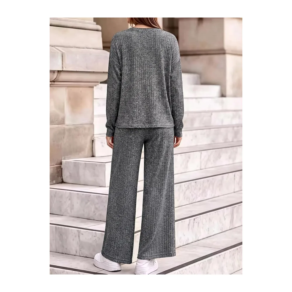 Survêtement Ensemble Jogging Décontracté Sportswear — Gris
