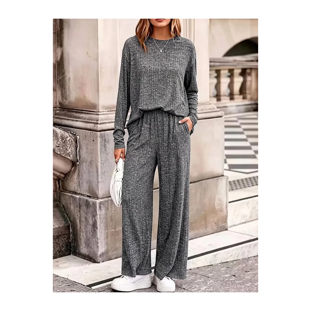 Survêtement Ensemble Jogging Décontracté Sportswear — Gris