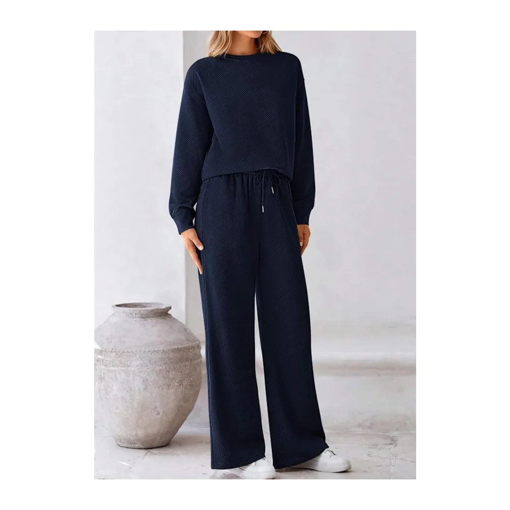 Ensemble Survêtement Jogging Décontracté Sportswear — Bleu Marine