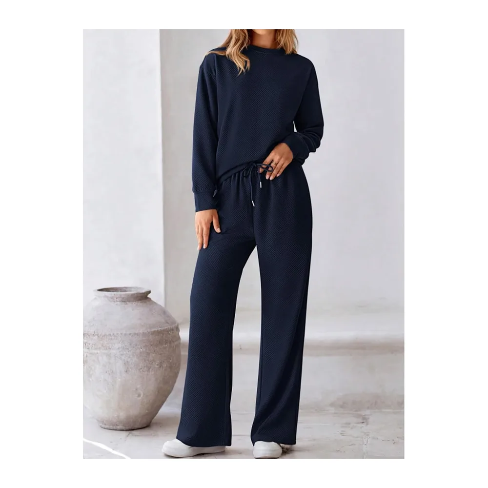 Ensemble Survêtement Jogging Décontracté Sportswear — Bleu Marine
