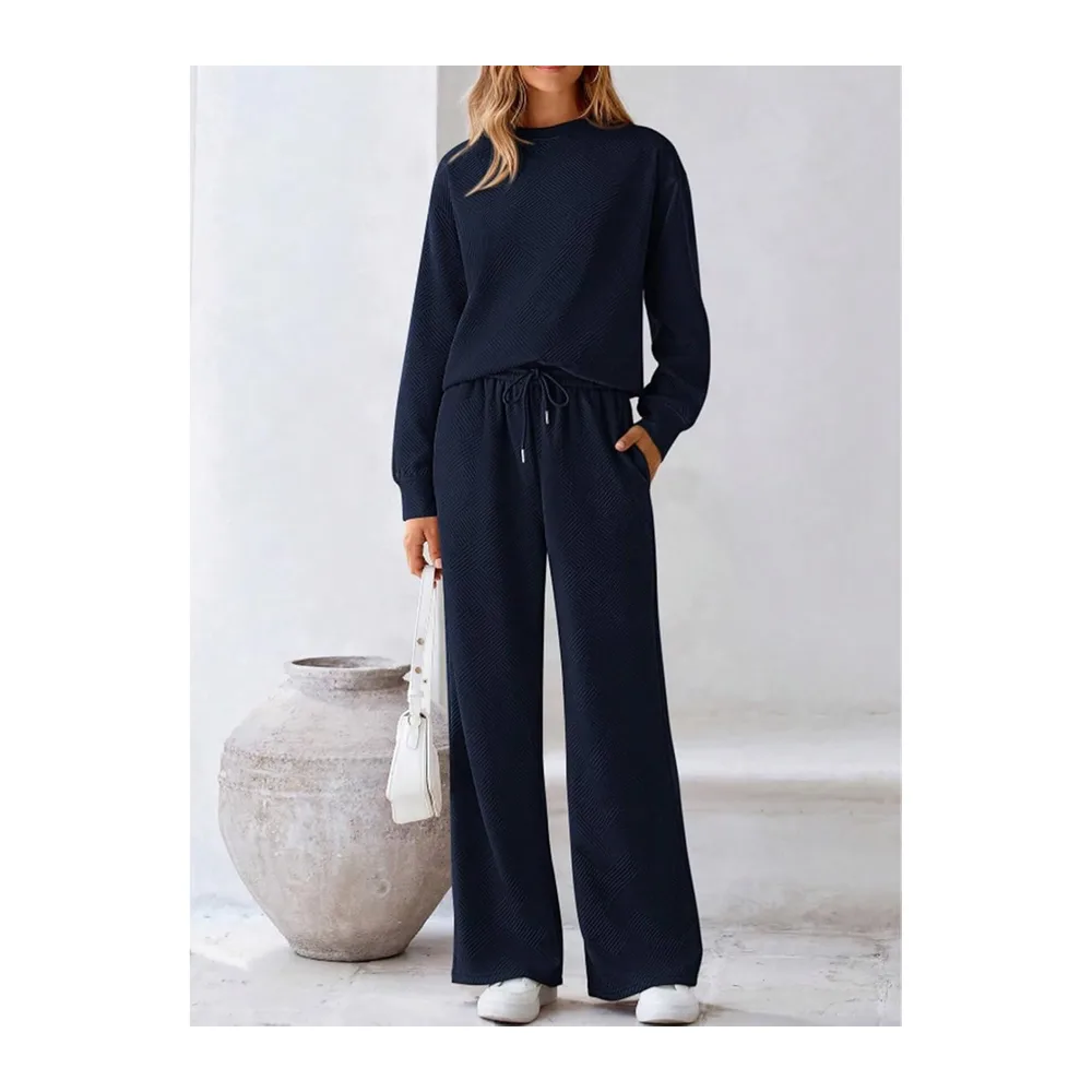 Ensemble Survêtement Jogging Décontracté Sportswear — Bleu Marine