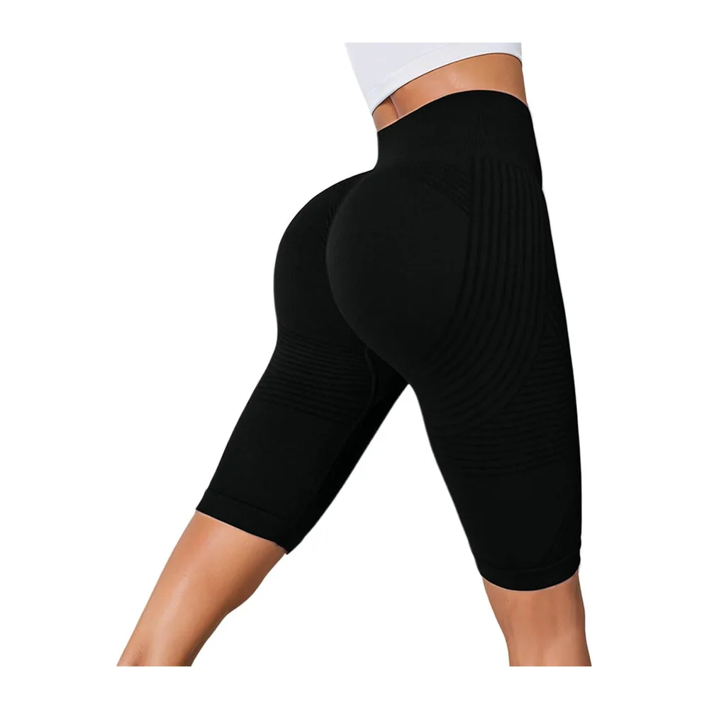 Cycling Shorts Leggings 3D Anti Cellulite Shorts, Sculpting Short Leggings — B-noir
