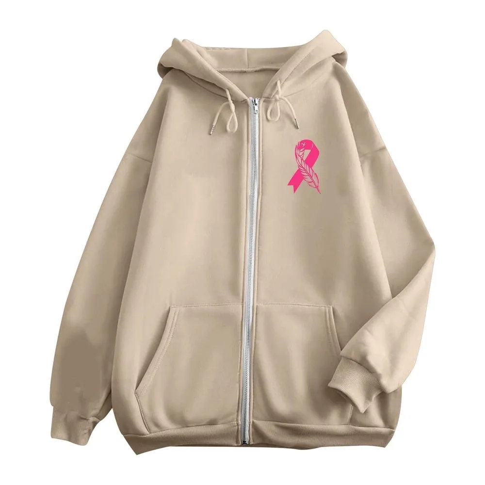 Sweat Octobre Rose — Kaki