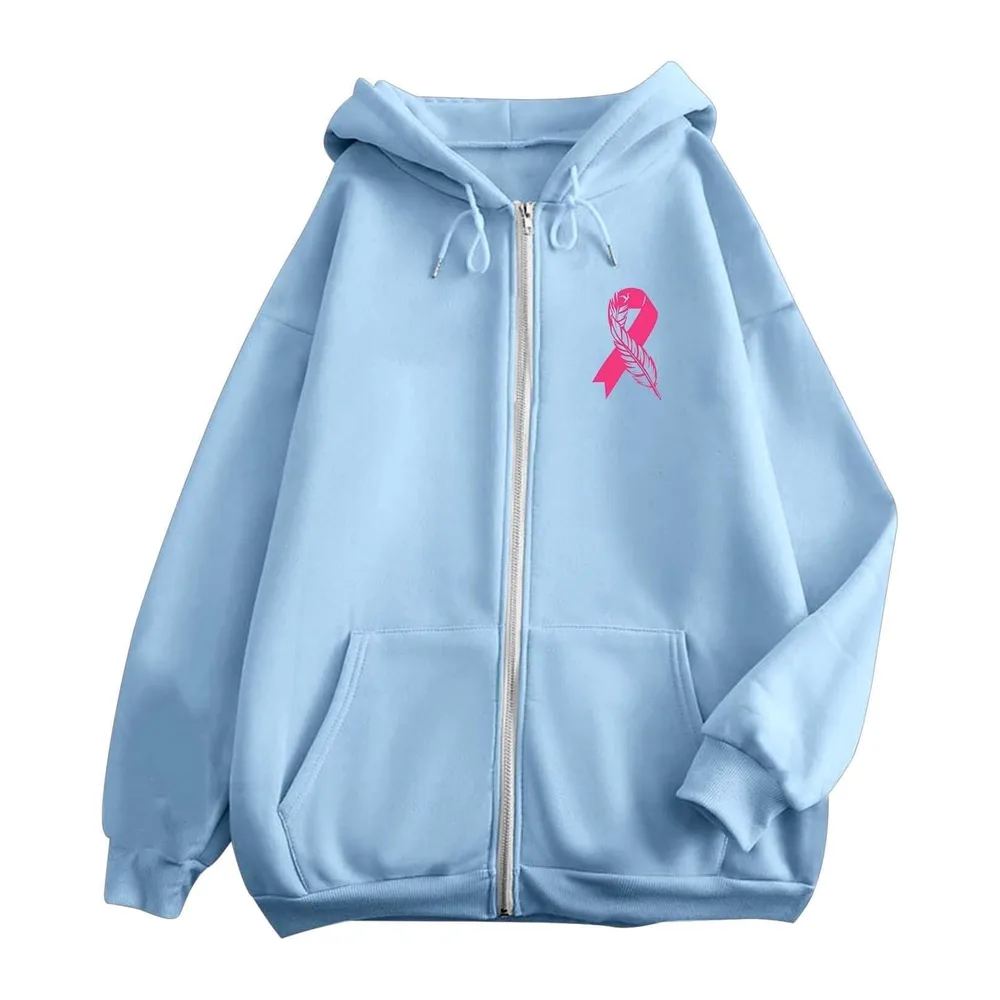 Sweat Octobre Rose — Light Blue
