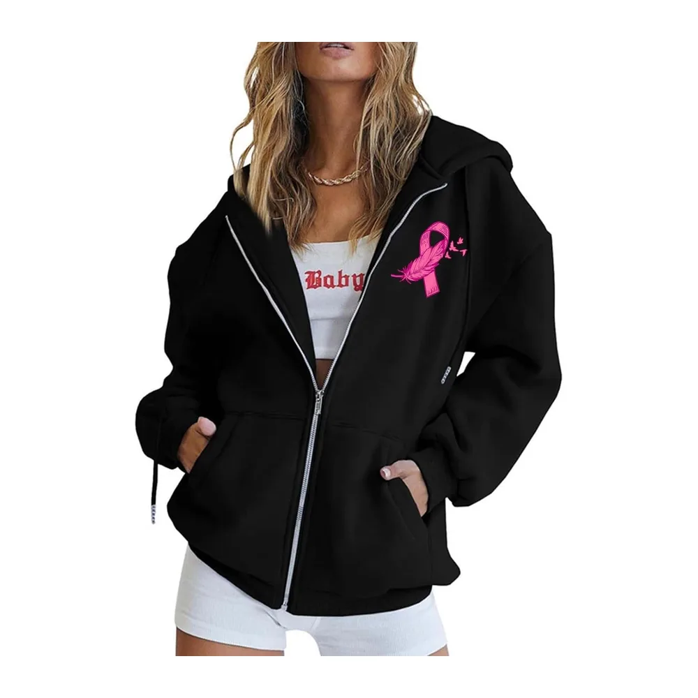 Sweat Octobre Rose — Noir