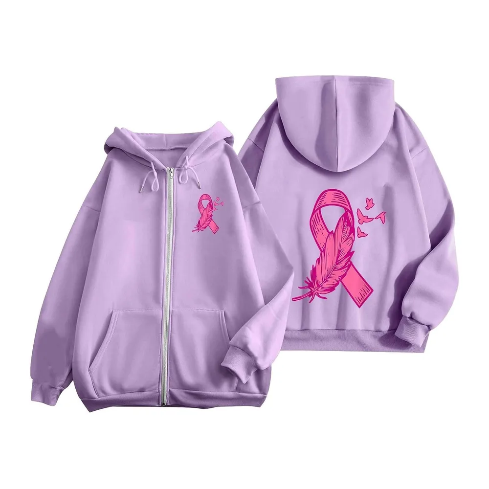 Sweat Octobre Rose — Mauve