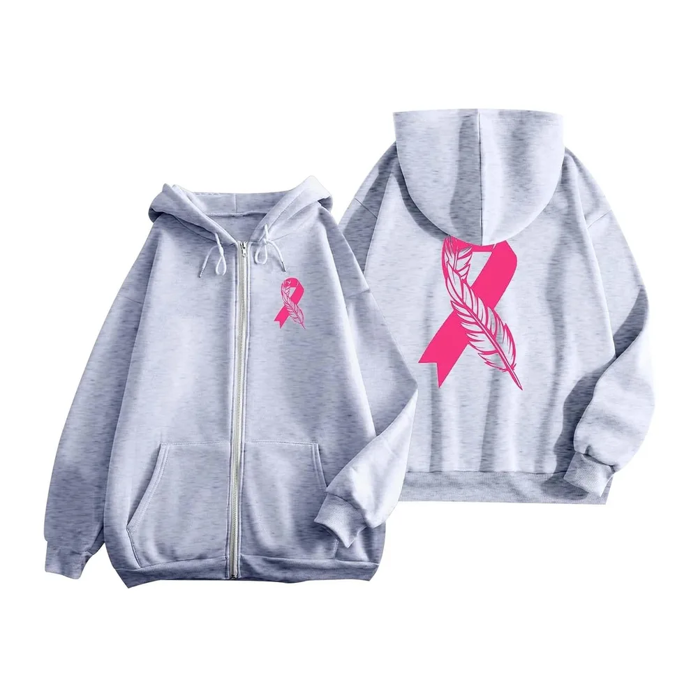 Sweat Octobre Rose — Gris