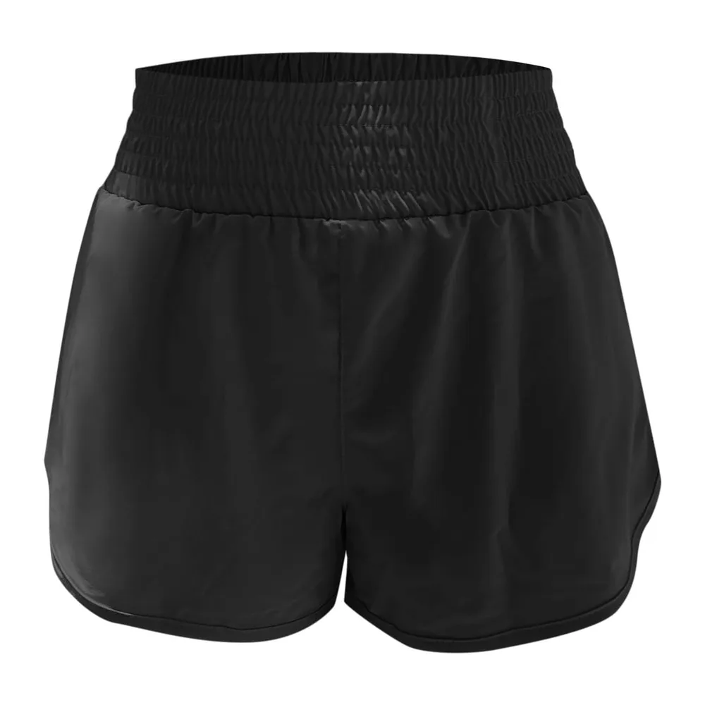 Jupe Short Sport Jupes Tennis Running 2 en 1 Taille Haute Chic Et Elegant — Noir