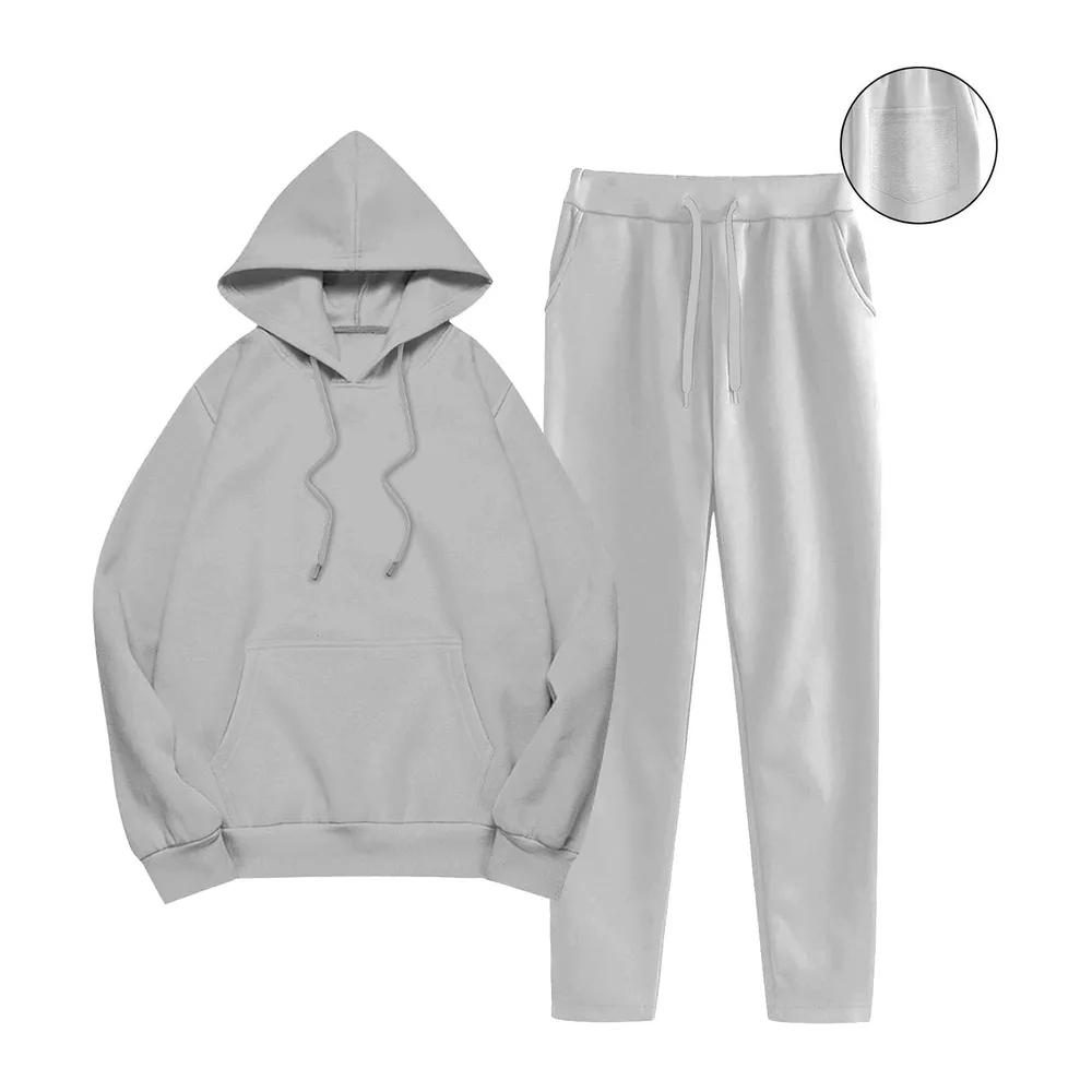 Tracksuit Set Jogging Sweat Outfits — 1-Grey