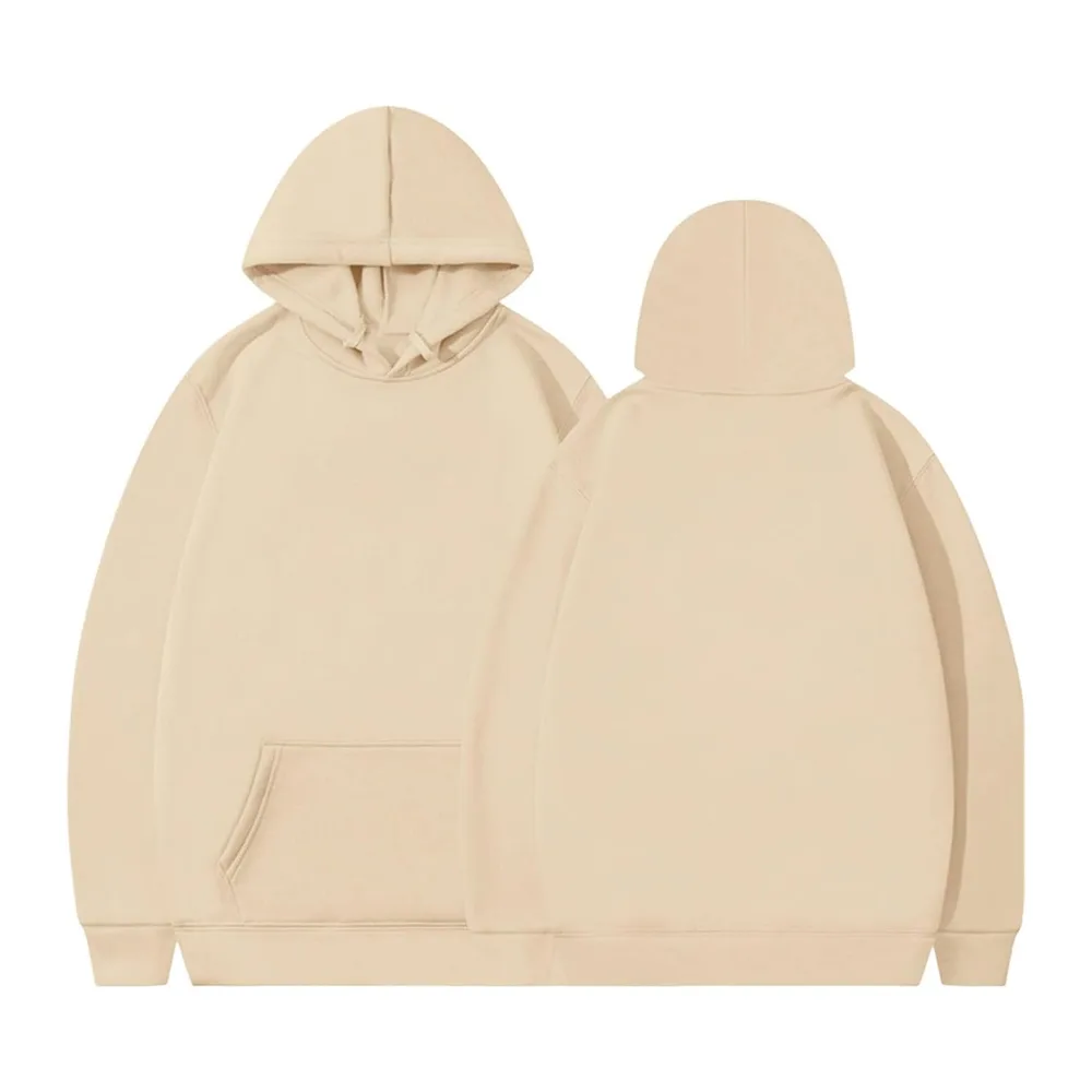 Ensemble Survêtement, Sweat Capuche Oversize et Pantalon Jambe Large — Beige