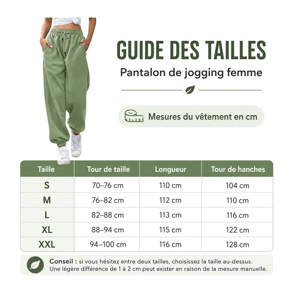 Pantalon Jogging Baggy Taille Haute Élastique Sport Détente — Gris Anthracite