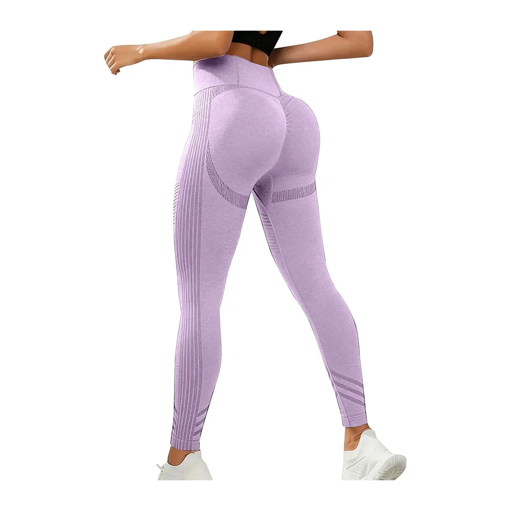 Anti-Cellulite Leggings, Seamless High Waisted Leggings — Violet Clair