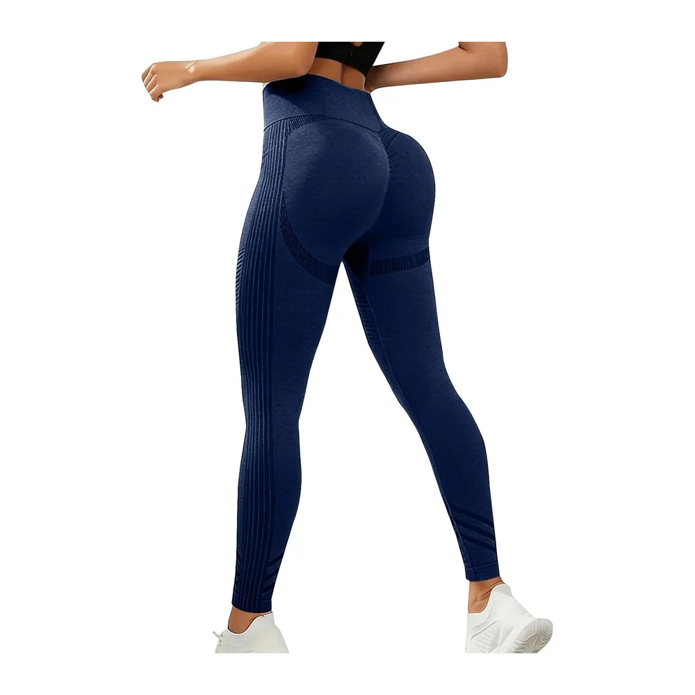 Anti-Cellulite Leggings, Seamless High Waisted Leggings — Bleu Marine